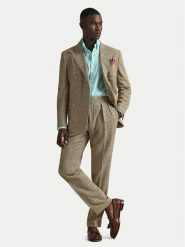 Polo Ralph Lauren Koszula 710968915501 Turkusowy Regular Fit. Niebieskie koszule męskie Polo Ralph Lauren, l, bez wzorów, ze lnu, bez kołnierzyka, bez ramiączek. Za 779.99 zł.