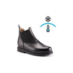 Ciepłe sztyblety 160 Warm. Czarne sztyblety męskie FOUGANZA, z gumy, bez obcasa, bez zapięcia. Za 149.99 zł.