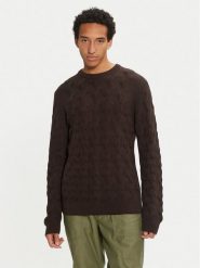 Selected Homme Sweter 16094503 Brązowy Regular Fit. Brązowe kardigany męskie Selected Homme, m, bez wzorów, z bawełny, bez ramiączek. Za 189.99 zł.