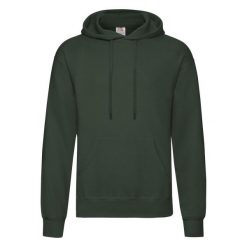 Męska Klasyczna Bluza Z Kapturem. Niebieskie bluzy nierozpinane męskie Fruit of the Loom, m, bez wzorów, klasyczne, bez ramiączek, z kapturem. Za 118.99 zł.