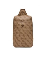 Guess Saszetka HMMILO P5226 Brązowy. Brązowe saszetki męskie Guess, z aplikacjami, ze skóry. Za 249.99 zł.