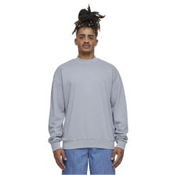 Lekka Bluza Męska Z Frotte. Szare bluzy nierozpinane męskie Urban Classics, l, bez wzorów, bez ramiączek, bez kaptura. Za 104.99 zł.