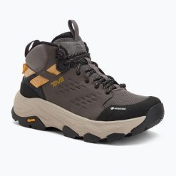 Buty trekkingowe męskie Teva Grandview Max GTX. Szare buty trekkingowe męskie Teva, bez wzorów, bez zapięcia. Za 699.99 zł.
