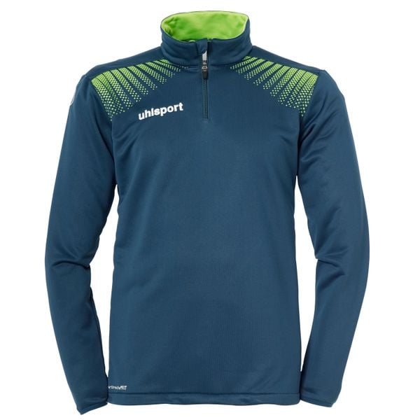 Kurtka 1/4 na zamek Uhlsport Goal. Niebieskie kurtki męskie Uhlsport, bez wzorów, bez kaptura, na fitness i siłownię. W wyprzedaży za 170.00 zł.
