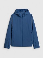 4F Kurtka przejściowa membrana 5000 męska - granatowa S. Niebieskie kurtki męskie 4f, m, bez wzorów, ze skóry, bez ramiączek, bez kaptura. Za 299.99 zł.