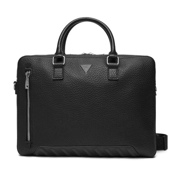 Torba na laptopa Guess. Czarne torby na laptopa męskie Guess, z aplikacjami, małe. Za 469.99 zł.