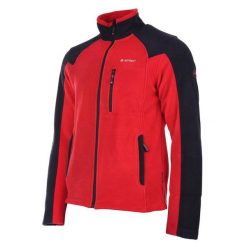 Polar męski Hi-Tec Monar - czerwony, Rozmiar L. Czerwone bluzy z polaru męskie Hi-tec, l, bez wzorów, z materiału, bez ramiączek, bez kaptura. Za 134.99 zł.