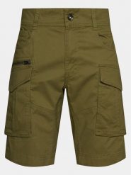 Replay Szorty materiałowe M9907.000.84387 Zielony Regular Fit. Zielone szorty męskie Replay, bez wzorów, z bawełny. Za 289.99 zł.