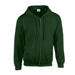 Bluza Z Kapturem Dla Dorosłych Unisex Heavy Blend Full Zip. Czerwone bluzy nierozpinane męskie GILDAN, m, bez wzorów, bez ramiączek, z kapturem. Za 121.99 zł.