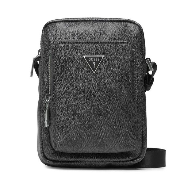 Saszetka Guess. Czarne saszetki męskie Guess, z aplikacjami, małe. Za 209.99 zł.