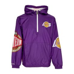 Kurtka wodoodporna Los Angeles Lakers Team OG 2.0. Fioletowe kurtki męskie Mitchell & Ness, m, bez wzorów, z nylonu, bez ramiączek, bez kaptura. Za 549.50 zł.