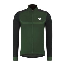 Kurtka rowerowa męska Rogelli MONO. Zielone kurtki treningowe męskie Rogelli, na jesień, m, bez wzorów, bez kaptura, na fitness i siłownię. W wyprzedaży za 329.00 zł.