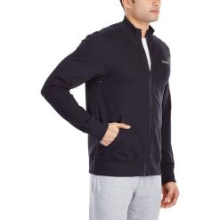 Reebok Bluza męska Elements Track czarna r. S (Z90546). Bluzy bez kaptura męskie marki Reebok. Za 79.00 zł.