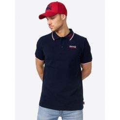 Polo Lonsdale Lion. Czerwone koszulki polo męskie Lonsdale, m, bez wzorów, eleganckie, bez kołnierzyka, bez ramiączek. Za 215.50 zł.