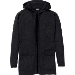 Dłuższy sweter bez zapięcia bonprix czarny. Swetry męskie bonprix. Za 99.99 zł.