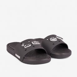 Klapki męskie Coqui. Czarne klapki i japonki męskie Coqui, bez wzorów, z materiału. Za 149.99 zł.