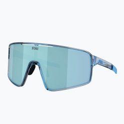Okulary przeciwsłoneczne Bliz P001. Niebieskie okulary przeciwsłoneczne męskie Bliz, bez wzorów, sportowe. Za 319.99 zł.