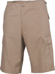 MFH Spodnie US Bermuda BDU Rip Stop khaki XL. Brązowe długie spodnie sportowe męskie MFH, bez wzorów. Za 206.00 zł.