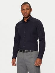 Calvin Klein Koszula K10K108229 Granatowy Slim Fit. Niebieskie koszule męskie Calvin Klein, m, bez wzorów, z bawełny, bez kołnierzyka, bez ramiączek. Za 219.99 zł.