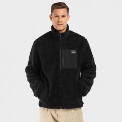 Kurtka polarowa lifestyle męska Sherpa Blackcomb. Czarne kurtki męskie SIROKO, m, bez wzorów, z polaru, bez ramiączek, bez kaptura. W wyprzedaży za 255.00 zł.
