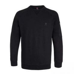 Bluza turystyczna bez kaptura Męska Campus. Czarne bluzy nierozpinane męskie Campus, m, bez wzorów, sportowe, bez ramiączek, bez kaptura. Za 164.99 zł.