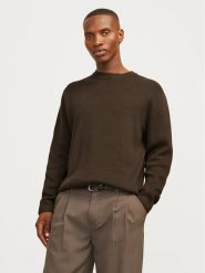 Jack & Jones Sweter Milano 12259666 Beżowy Relaxed Fit. Brązowe kardigany męskie Jack & Jones, m, bez wzorów, z bawełny, bez ramiączek. Za 179.99 zł.