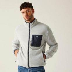 Polar turystyczny męski Frankie Full Zip. Szare bluzy z polaru męskie Regatta, m, bez wzorów, z polaru, sportowe, bez ramiączek, bez kaptura. W wyprzedaży za 160.45 zł.