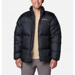Kurtka Zimowa Męska Columbia Puffect III. Czarne kurtki męskie Columbia, na zimę, l, bez wzorów, z materiału, sportowe, bez ramiączek, bez kaptura. Za 412.99 zł.