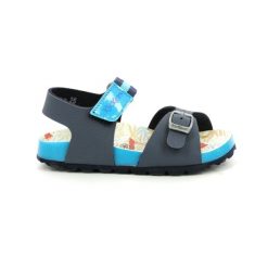 Sandales Sandales Kickers SOSTREET Bleu Kickers. Niebieskie buty trekkingowe męskie Kickers, bez wzorów, bez zapięcia, trekkingowe. W wyprzedaży za 251.60 zł.