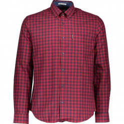 Koszula "Gingham" - Regular fit - w kolorze czerwono-czarnym. Czarne koszule męskie Ben Sherman, w kratkę, z bawełny, button down. W wyprzedaży za 130.95 zł.