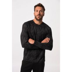 Męska Koszulka z długim rękawem FLEXNAMIC® fitness okrągły dekolt. Czarne koszulki męskie z długim rękawem JAY-PI, m, bez wzorów, z elastanu, bez kołnierzyka, bez ramiączek. Za 195.99 zł.