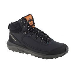 Buty trekkingowe męskie Columbia Trailstorm Peak Mid. Czarne buty zimowe męskie Columbia, bez wzorów, z gumy, sportowe, bez obcasa, bez zapięcia. Za 299.99 zł.