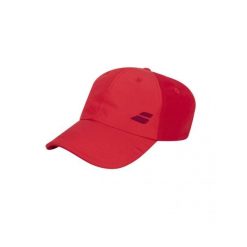 Czapka tenisowa unisex Babolat Basic Logo Cap. Czerwone czapki męskie BABOLAT, bez wzorów, sportowe. Za 60.00 zł.