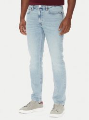 Calvin Klein Jeans Jeansy LV04RB736G Niebieski Slim Fit. Niebieskie jeansy męskie Calvin Klein Jeans, bez wzorów, z bawełny. Za 439.99 zł.