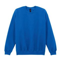 Bluza Męska Soft Style Midweight Crew Neck. Niebieskie bluzy nierozpinane męskie GILDAN, m, bez wzorów, bez ramiączek, bez kaptura. Za 93.99 zł.