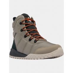 Buty Męskie Columbia Fairbanks Omni-Heat. Czarne buty trekkingowe męskie Columbia, bez wzorów, sportowe, bez obcasa, bez zapięcia. Za 559.00 zł.