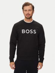 Boss Bluza C-Soleri 04 50521117 Czarny Relaxed Fit. Czarne bluzy nierozpinane męskie Boss, m, bez wzorów, z bawełny, bez ramiączek, bez kaptura. Za 459.99 zł.