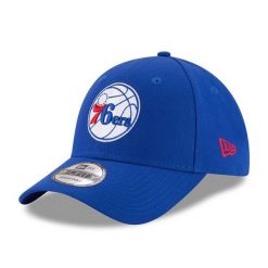 Czapka z daszkiem New Era NBA Philadelphia 76ers. Niebieskie czapki męskie New Era, bez wzorów, sportowe. Za 177.00 zł.