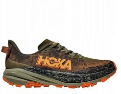 Buty speedgoat 6-antique olive-squash-uk 8 (42) HOKA. Zielone buty trekkingowe męskie GRONELL, bez wzorów, bez zapięcia. Za 839.18 zł.