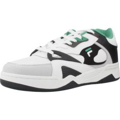 Kapcie FILA WAYNE Biały. Białe buty do biegania męskie Fila, bez wzorów, ze skóry, bez zapięcia, trekkingowe. W wyprzedaży za 269.00 zł.