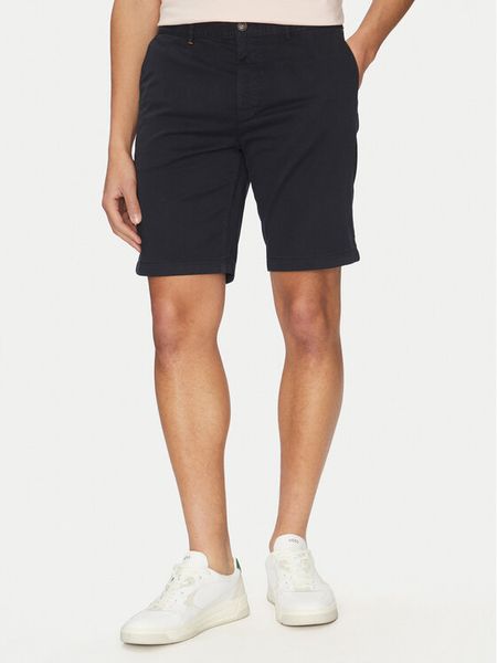 BOSS Szorty materiałowe 50536723 Granatowy Slim Fit. Niebieskie szorty męskie Boss, bez wzorów, z bawełny. Za 309.00 zł.
