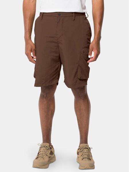 Jack Wolfskin Szorty materiałowe Kalahari 1508381 Brązowy Regular Fit. Brązowe szorty męskie Jack Wolfskin, bez wzorów, z materiału. Za 339.99 zł.