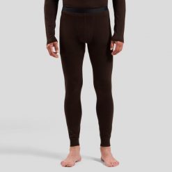 Legginsy termoaktywne męskie Odlo Merino 160 BL Bottom Long. Brązowe bielizna termoaktywna męska Odlo, m, bez wzorów, bez ramiączek. Za 276.99 zł.