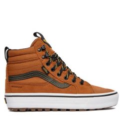 Tenisówki Vans. Brązowe trampki męskie Vans, bez wzorów, bez zapięcia. Za 529.99 zł.