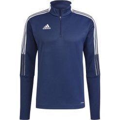 Adidas Bluza adidas TIRO 21 Warm Top GH4463 GH4463 granatowy XXL. Niebieskie bluzy nierozpinane męskie ADIDAS, m, bez wzorów, bez ramiączek, bez kaptura. Za 100.49 zł.