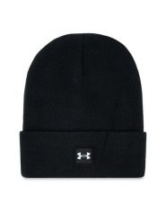 Under Armour Czapka Halftime Cuff 1373155-001 Czarny. Czarne czapki męskie Under Armour, na zimę, bez wzorów, z materiału. Za 89.99 zł.