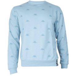 Bluza męska Kappa Iver niebieska. Niebieskie bluzy nierozpinane męskie Kappa, l, bez wzorów, z dresówki, sportowe, bez ramiączek, bez kaptura. Za 207.00 zł.