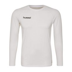 Koszulka termoaktywna z długim rękawem dla dorosłych Hummel First Performance. Białe bielizna termoaktywna męska HUMMEL, s, bez wzorów, z jersey, bez ramiączek. W wyprzedaży za 133.50 zł.