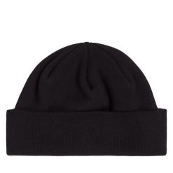 Czapka Tommy Jeans. Czarne czapki męskie Tommy Jeans, na zimę, bez wzorów, z jeansu. Za 199.99 zł.