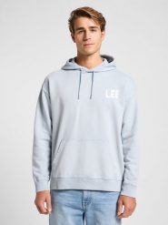 MESKA BLUZA LEE RELAXED GRAPHIC HOODIE CONCRETE GRA 112364071. Bluzy nierozpinane męskie Lee, l, bez wzorów, bez ramiączek, bez kaptura. Za 159.99 zł.